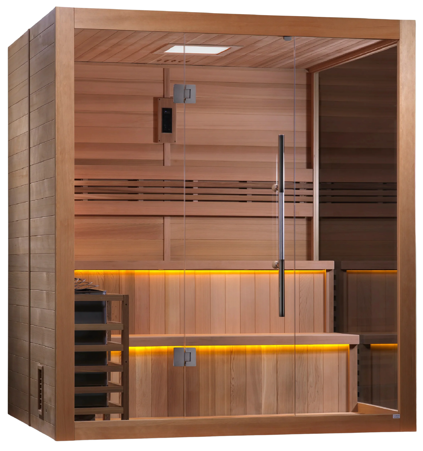 Golden Designs GDI-7206-01 "Kuusamo Edition" 6 Person Indoor Traditional Steam Sauna - Canadian Red Cedar (New)