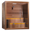 Golden Designs GDI-7206-01 "Kuusamo Edition" 6 Person Indoor Traditional Steam Sauna - Canadian Red Cedar (New)