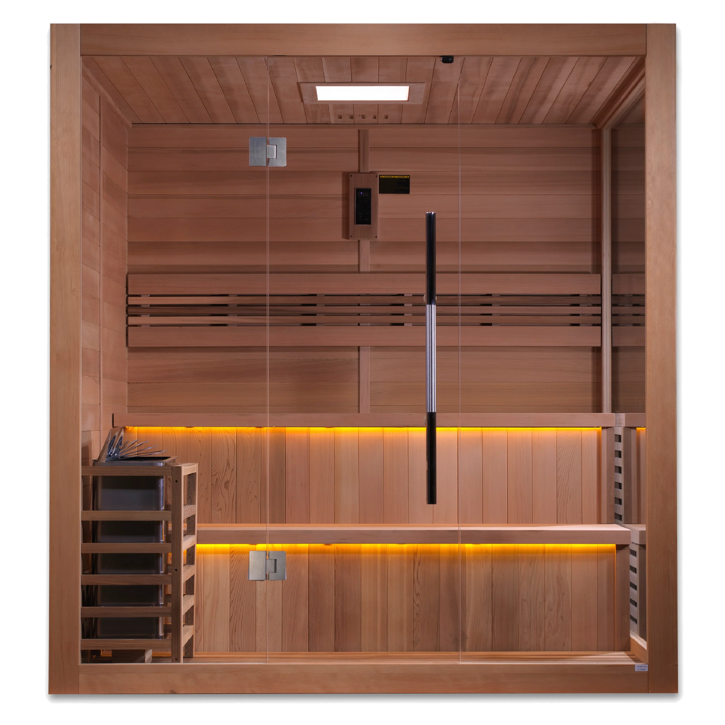 Golden Designs GDI-7206-01 "Kuusamo Edition" 6 Person Indoor Traditional Steam Sauna - Canadian Red Cedar (New)