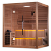 Golden Designs GDI-7206-01 "Kuusamo Edition" 6 Person Indoor Traditional Steam Sauna - Canadian Red Cedar (New)