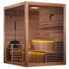 Golden Designs GDI-7206-01 "Kuusamo Edition" 6 Person Indoor Traditional Steam Sauna - Canadian Red Cedar (New)