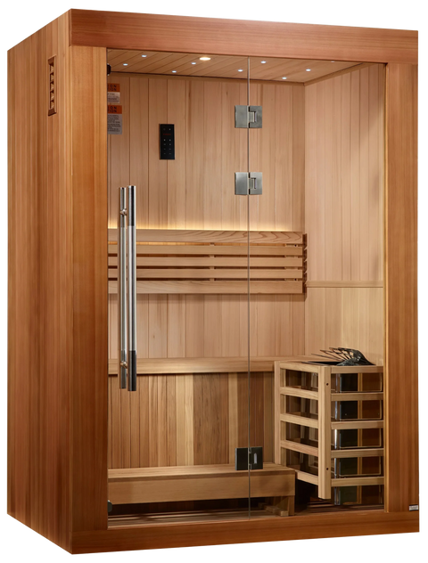 Golden Designs GDI-7289-02 Sundsvall Traditional Steam Sauna - Canadian Red Cedar (New)