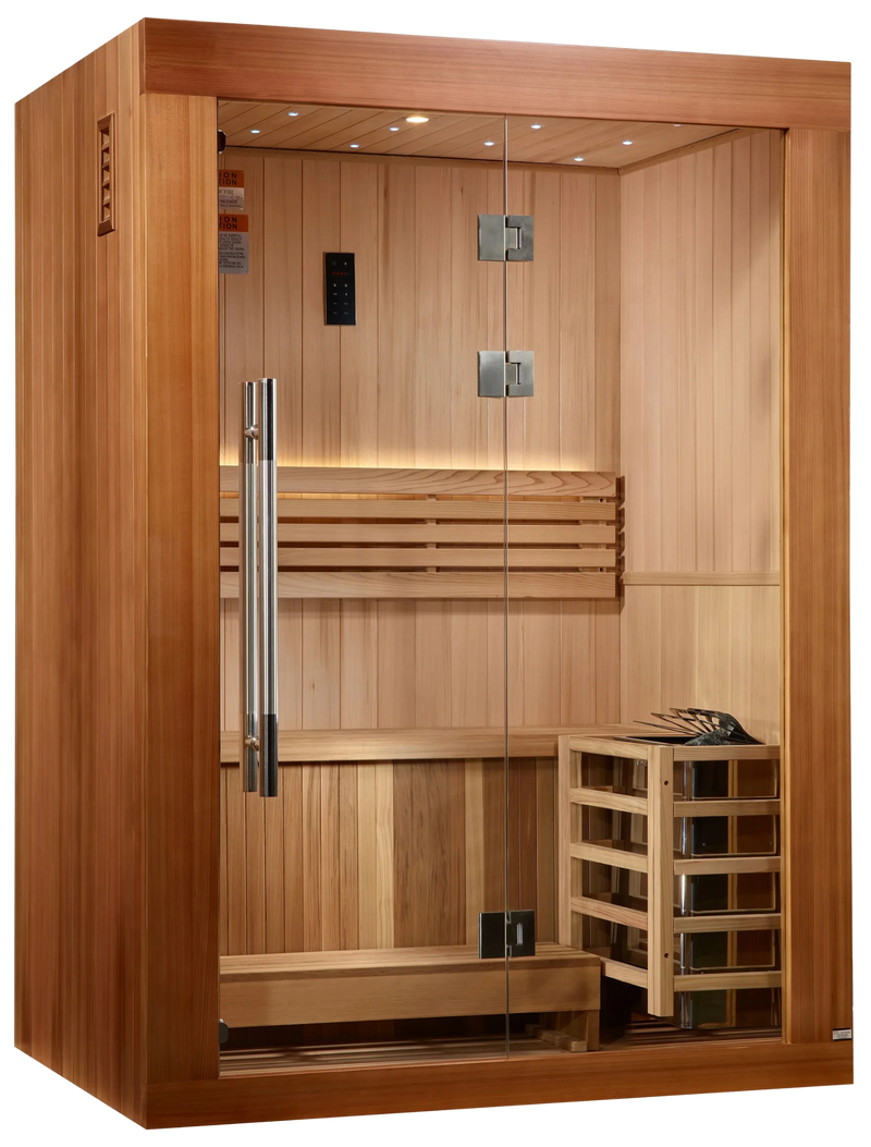 Golden Designs GDI-7289-02 Sundsvall Traditional Steam Sauna - Canadian Red Cedar (New)