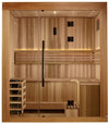 Golden Designs GDI-7389-02 Copenhagen Edition 3 Person Traditional Steam Sauna - Canadian Red Cedar Interior and Pacific Premium Clear Cedar Exterior (New)