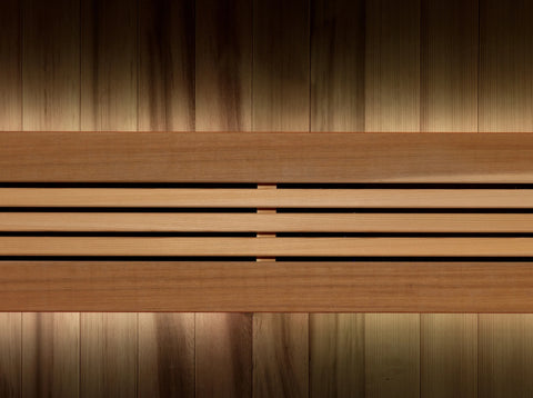 Golden Designs GDI-7389-02 Copenhagen Edition 3 Person Traditional Steam Sauna - Canadian Red Cedar Interior and Pacific Premium Clear Cedar Exterior (New)