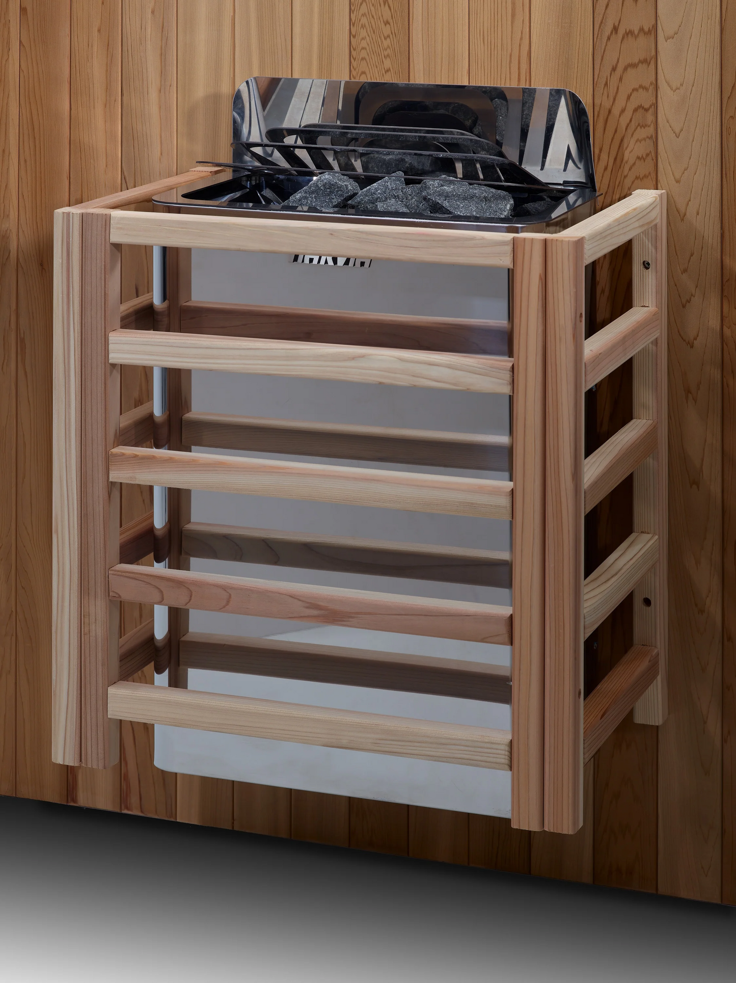 Golden Designs GDI-7389-02 Copenhagen Edition 3 Person Traditional Steam Sauna - Canadian Red Cedar Interior and Pacific Premium Clear Cedar Exterior (New)