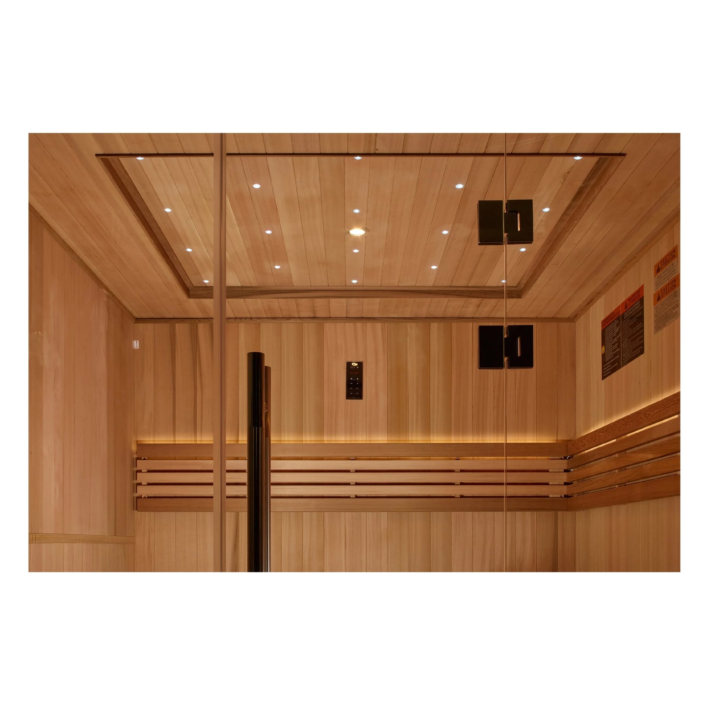 GoldenDesigns GDI-7689-02 Osla Edition 6 Person Traditional Sauna - Canadian Red Cedar Interior and Pacific Premium Clear Cedar Exterior (New)
