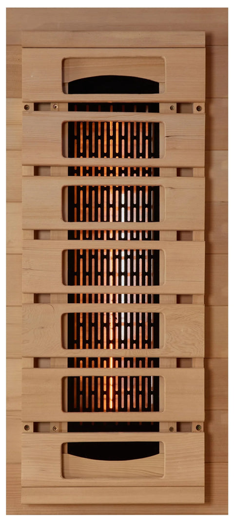 Golden Designs GDI-8010-03 Full Spectrum PureTech Near Zero EMF FAR Infrared Sauna with Himalayan Salt Bar (New)