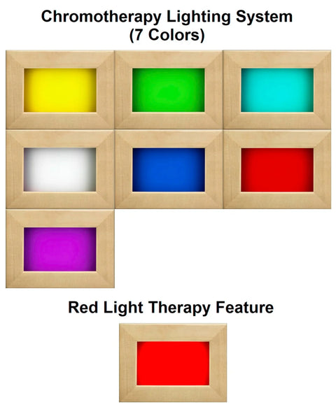 Golden Designs GDI-8010-03 Full Spectrum PureTech Near Zero EMF FAR Infrared Sauna with Himalayan Salt Bar (New)