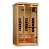 Golden Designs GDI-8010-03 Full Spectrum PureTech Near Zero EMF FAR Infrared Sauna with Himalayan Salt Bar (New)