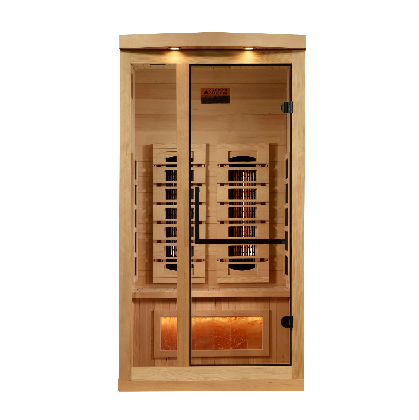 Golden Designs GDI-8010-03 Full Spectrum PureTech Near Zero EMF FAR Infrared Sauna with Himalayan Salt Bar (New)