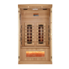 Golden Designs GDI-8010-03 Full Spectrum PureTech Near Zero EMF FAR Infrared Sauna with Himalayan Salt Bar (New)