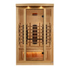 GoldenDesigns GDI-8020-03 2-Person Full Spectrum PureTech Near Zero EMF FAR Infrared Sauna with Himalayan Salt Bar (New) Image 2