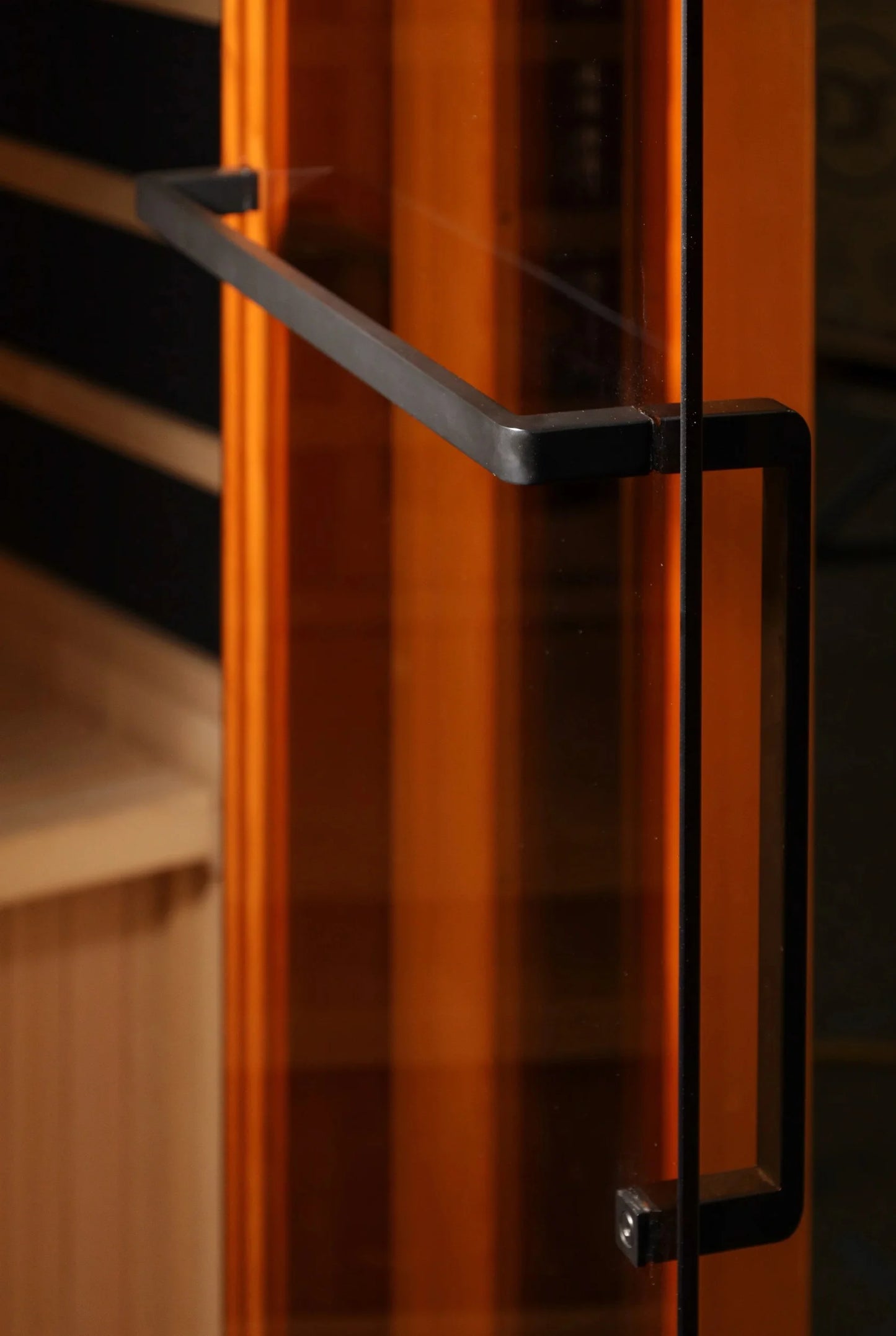 GDI-8030-03 3-Person Full Spectrum PureTech Near Zero EMF FAR Infrared Sauna with Himalayan Salt Bar GoldenDesigns - Front View