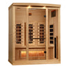GoldenDesigns GDI-8030-03 3-Person Full Spectrum PureTech Near Zero EMF FAR Infrared Sauna with Himalayan Salt Bar (New)