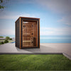 Golden Designs Narvik 2 Person Outdoor-Indoor Traditional Sauna (GDI-8202-01) - Canadian Red Cedar Interior (New)