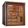 Golden Designs GDI-8203-01 Drammen 3 Person Outdoor-Indoor Traditional Sauna - Canadian Red Cedar Interior (New) Image