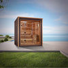 Golden Designs GDI-8203-01 Drammen 3 Person Outdoor-Indoor Traditional Sauna - Canadian Red Cedar Interior (New) Image 4