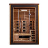 Golden Designs GDI-8222-01 Nora 2 Person Outdoor-Indoor PureTech Hybrid Full Spectrum Sauna - Canadian Red Cedar Interior (New)