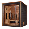 Golden Designs GDI-8223-01 Visby 3 Person Outdoor-Indoor PureTech Hybrid Full Spectrum Sauna - Canadian Red Cedar Interior (New)