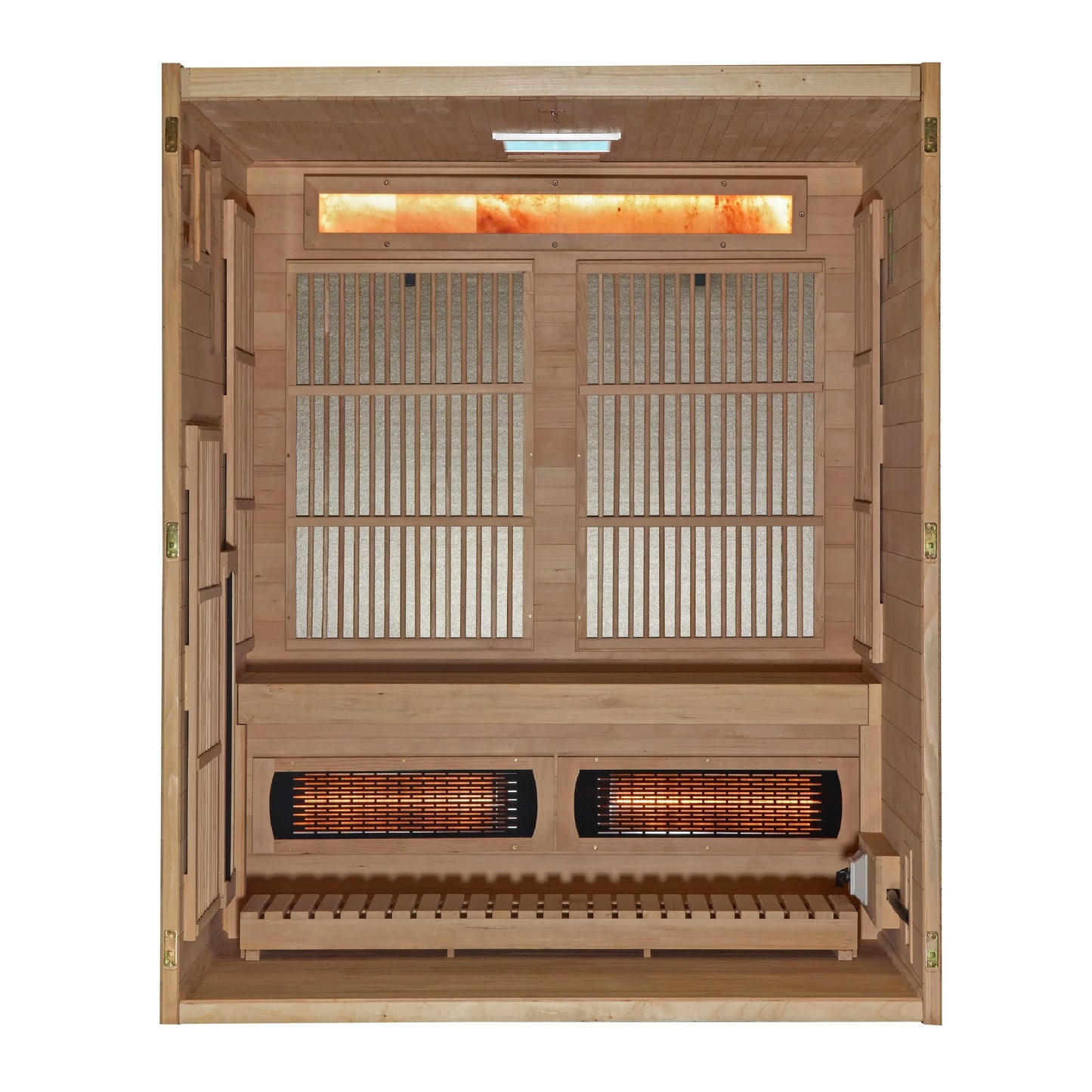 Golden Designs GDI-8330-01 Soria Near Zero EMF Full Spectrum and Harvia Traditional Stove Hybrid Sauna (New)