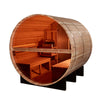 Golden Designs GDI-B024-01 Zurich 4 Person Barrel with Bronze Privacy View - Traditional Sauna - Pacific Cedar (New)
