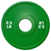 French Fitness Olympic Colored Bumper Plate 2.5 lbs - Blank (New)