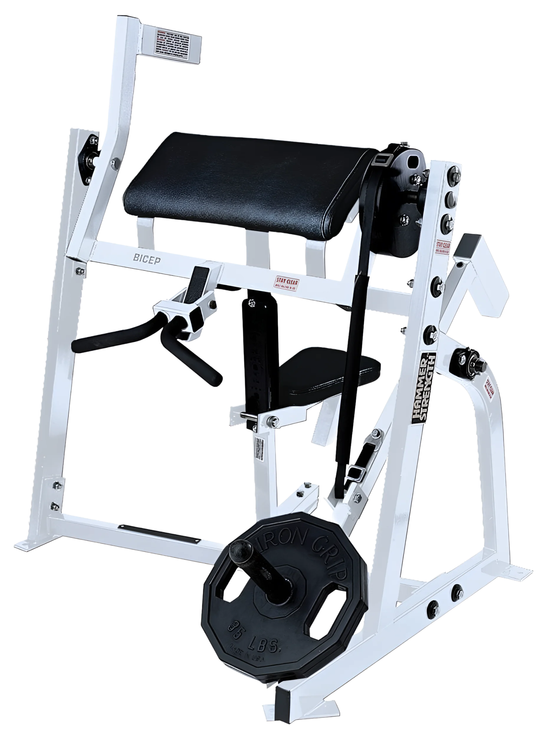 Hammer Strength PL-BI Plate-Loaded Seated Bicep (Remanufactured)