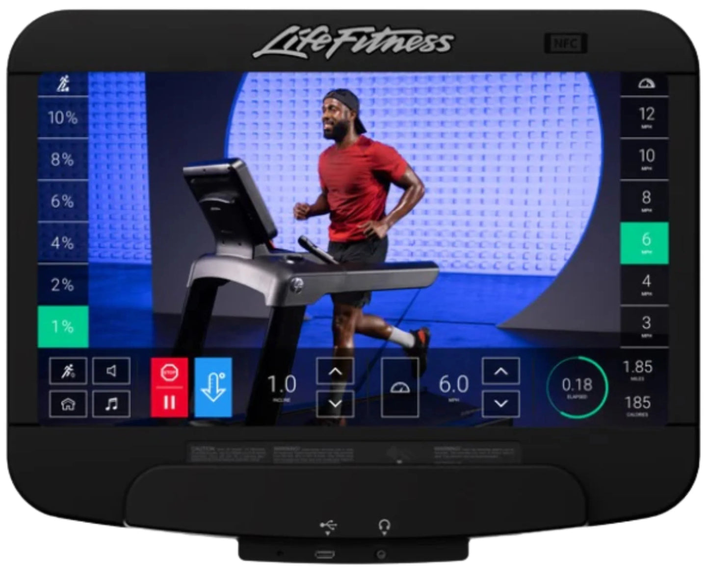 Life Fitness Integrity Recumbent Bike w/SE3 HD Console (Remanufactured)