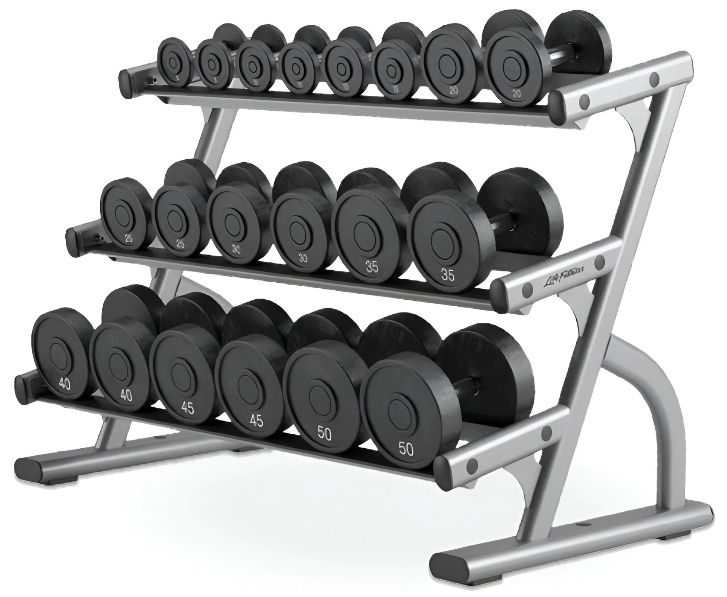 Life Fitness Optima Series 3-Tier Dumbbell Rack (Remanufactured)