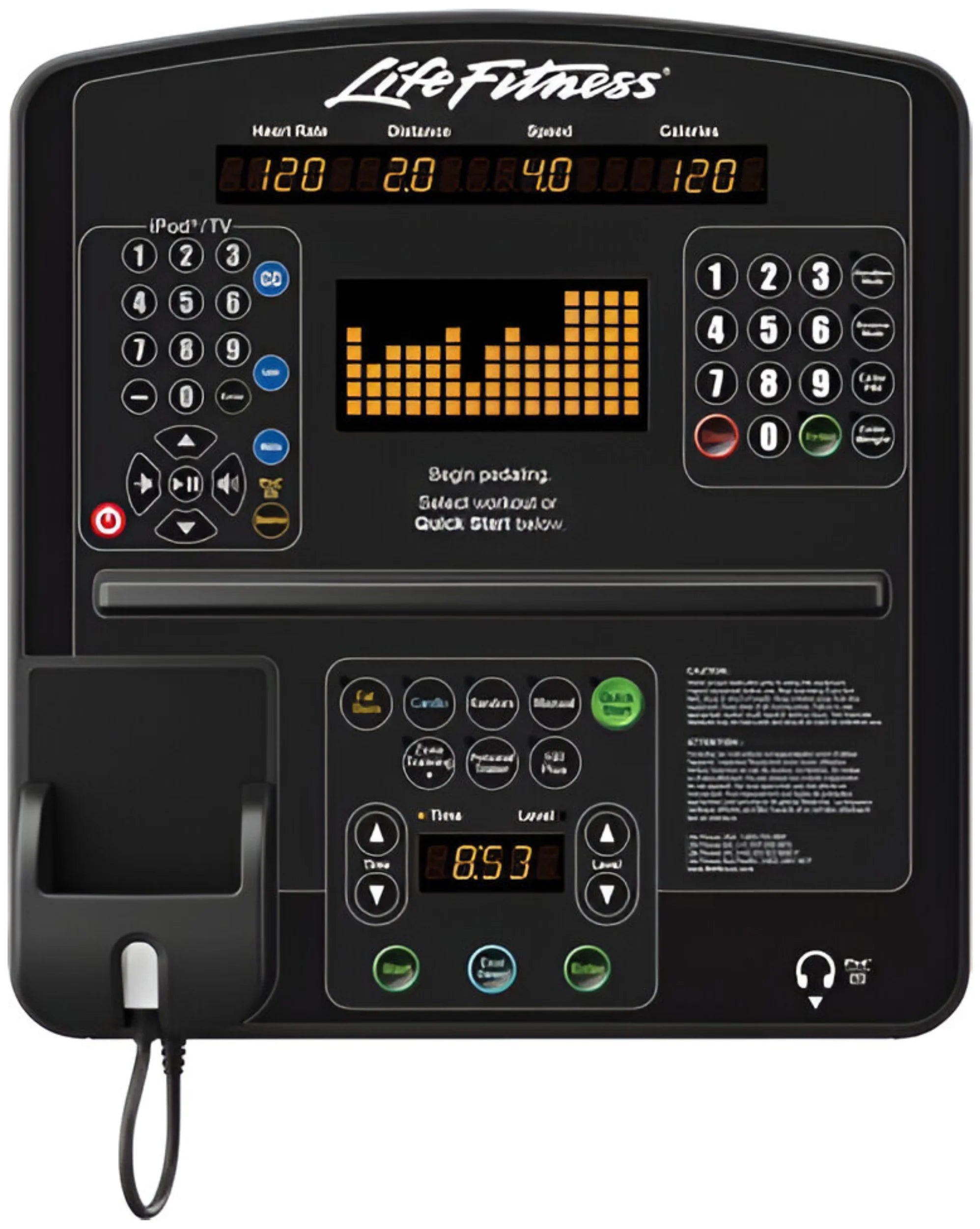 Life Fitness Integrity Series Summit Trainer - Console View