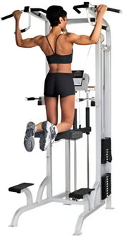 Life Fitness Pro / Pro1 Assisted Chin Dip - Angled Training View