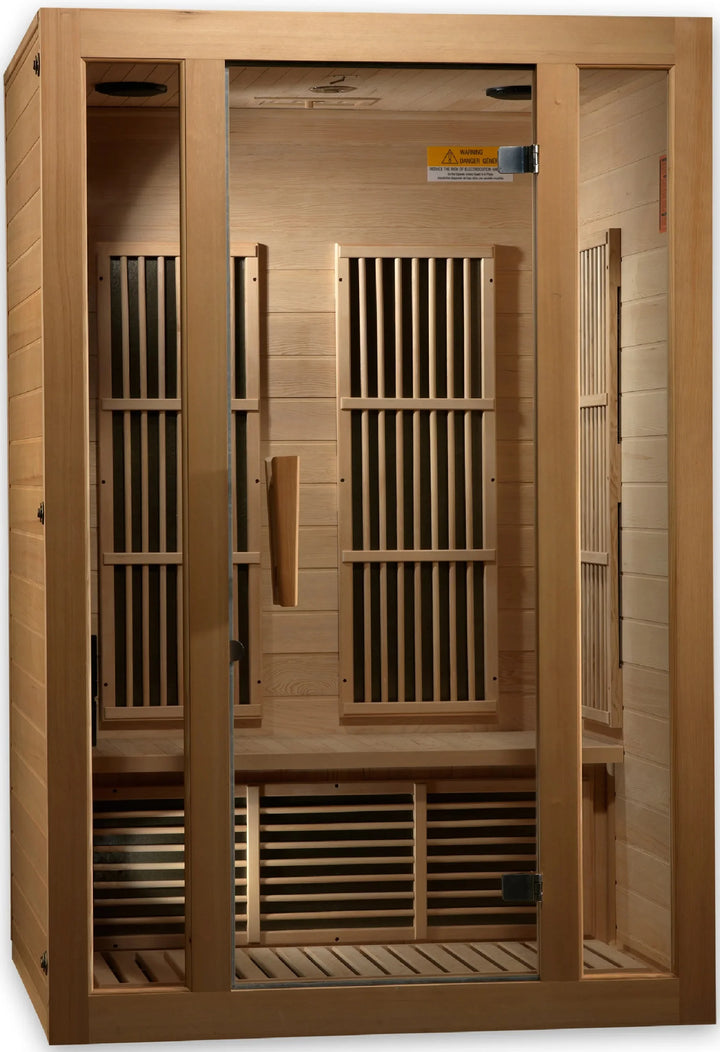 GoldenDesigns MX-J206-01-ZF Maxxus Seattle 2 Person Sauna