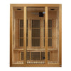 GoldenDesigns MX-J306-01-ZF Maxxus Bellevue 3 Person Near Zero EMF FAR Infrared Sauna (New)