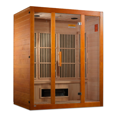GoldenDesigns MX-J306-02S Maxxus "Alpine" Dual Techology Low EMF FAR IR Sauna (New)