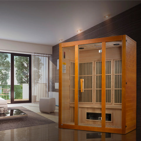 GoldenDesigns MX-J306-02S Maxxus "Alpine" Dual Techology Low EMF FAR IR Sauna (New)