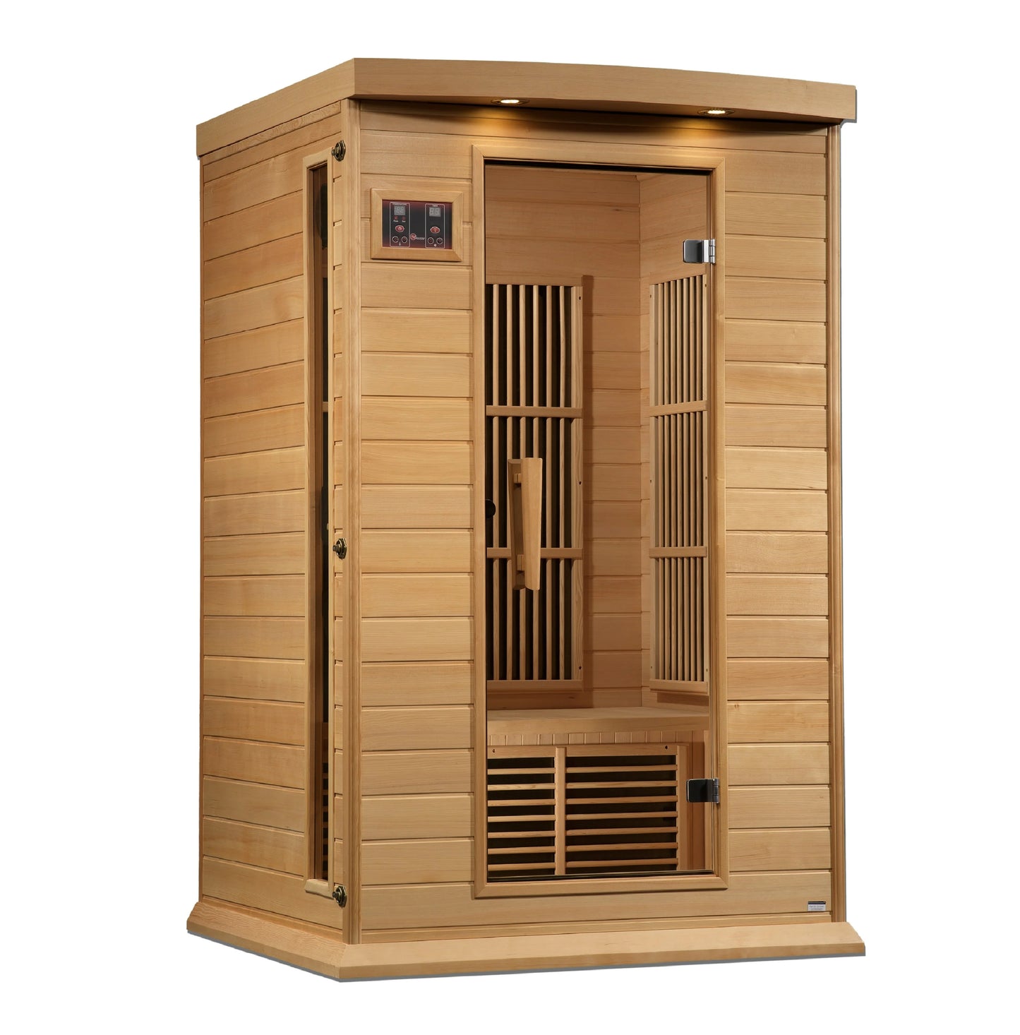GoldenDesigns MX-K206-01-ZF Hemlock Maxxus 2 Person Near Zero EMF FAR Infrared Sauna (New)