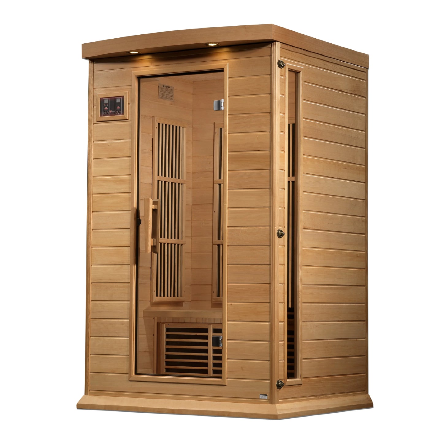 GoldenDesigns MX-K206-01-ZF Hemlock Maxxus 2 Person Near Zero EMF FAR Infrared Sauna (New)