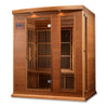 GoldenDesigns MX-K306-01-ZF CED Canadian Red Cedar Maxxus 3 Person Near Zero EMF FAR Infrared Sauna (New)