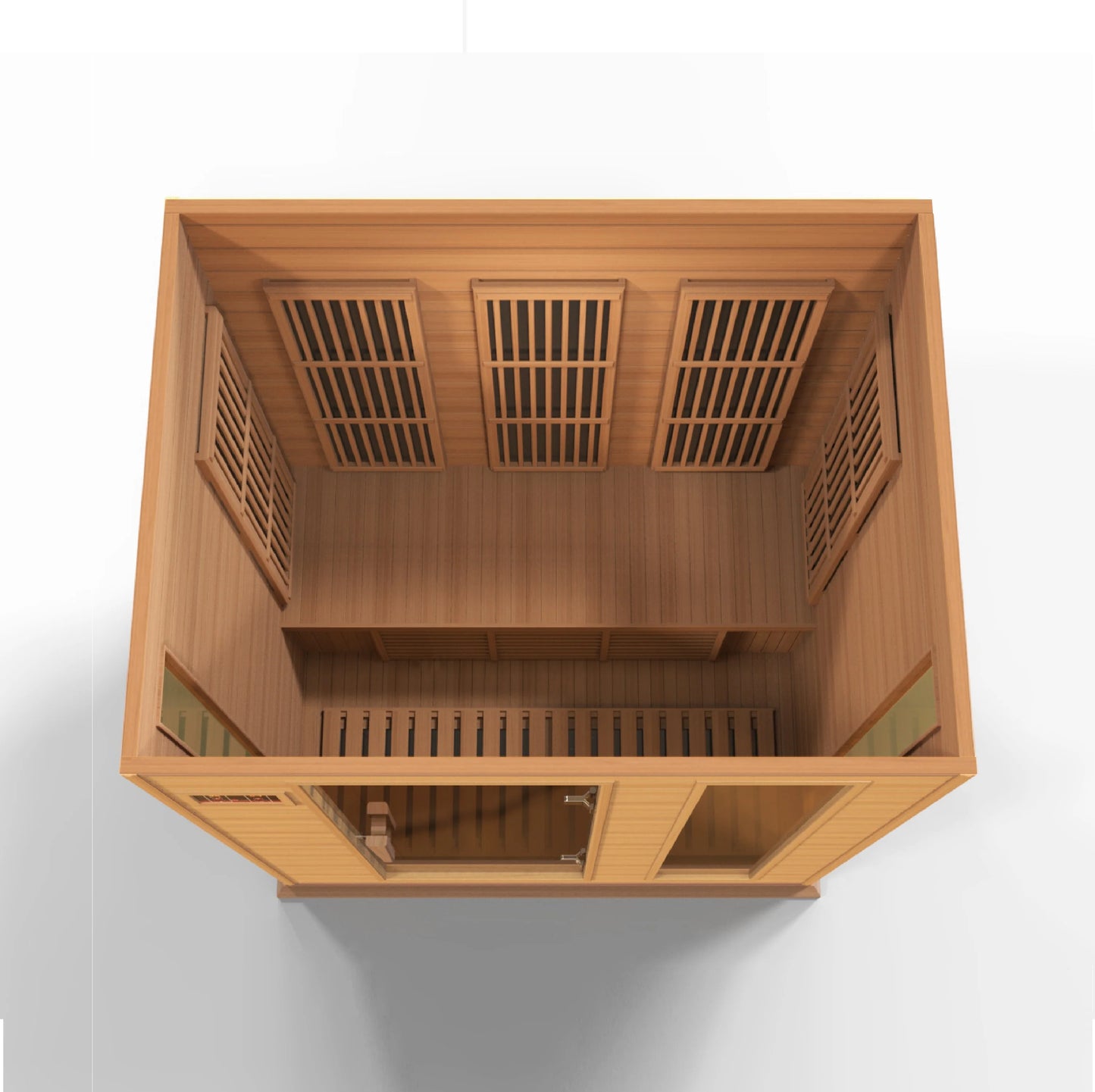 GoldenDesigns MX-K306-01-ZF CED Canadian Red Cedar Maxxus 3 Person Near Zero EMF FAR Infrared Sauna (New)