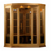 GoldenDesigns MX-K356-01-ZF CED Canadian Red Cedar Maxxus 3 Person Corner Near Zero EMF FAR Infrared Sauna (New)