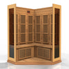 GoldenDesigns MX-K356-01-ZF CED Canadian Red Cedar Maxxus 3 Person Corner Near Zero EMF FAR Infrared Sauna (New)