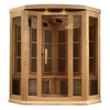 GoldenDesigns MX-K356-01-ZF Hemlock Maxxus 3 Person Corner Near Zero EMF FAR Infrared Sauna (New)