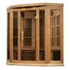 GoldenDesigns MX-K356-01-ZF Hemlock Maxxus 3 Person Corner Near Zero EMF FAR Infrared Sauna (New)