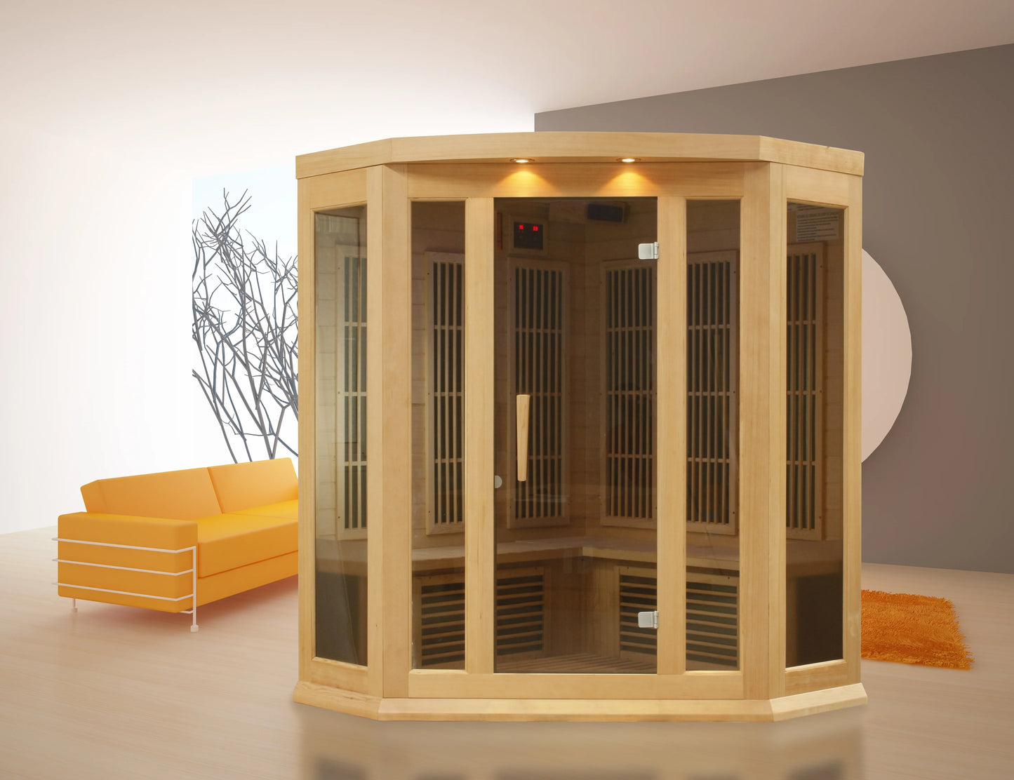 GoldenDesigns MX-K356-01 Hemlock LEMF Maxxus Far IR Sauna (New)