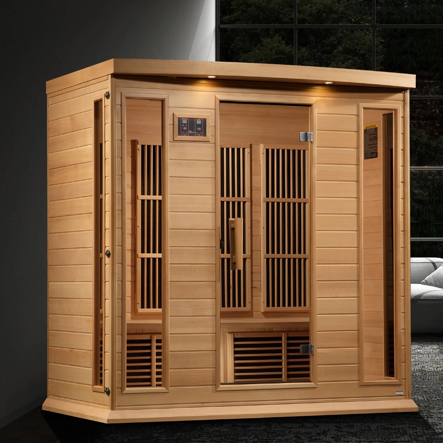 GoldenDesigns MX-K406-01-ZF Hemlock Maxxus 4 Person Sauna
