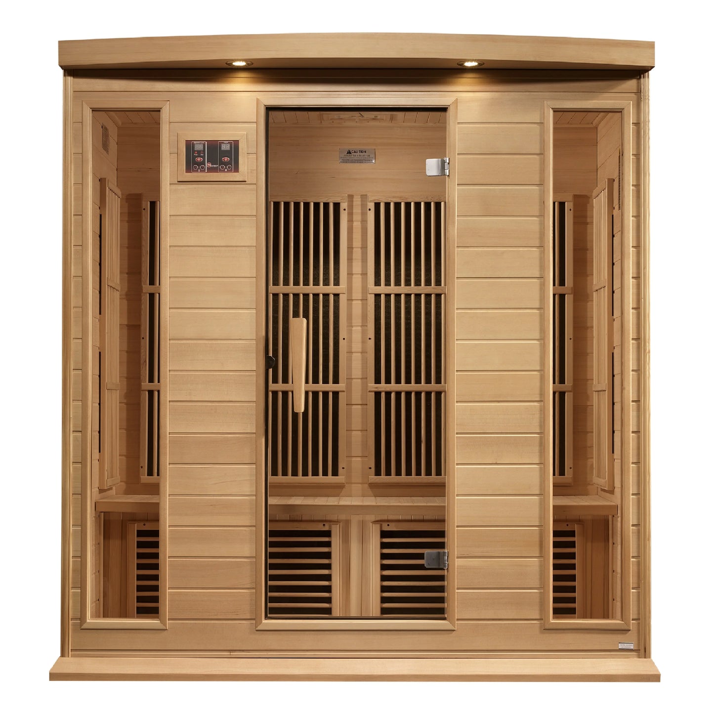 GoldenDesigns MX-K406-01-ZF Hemlock Maxxus 4 Person Near Zero EMF FAR Infrared Sauna (New)
