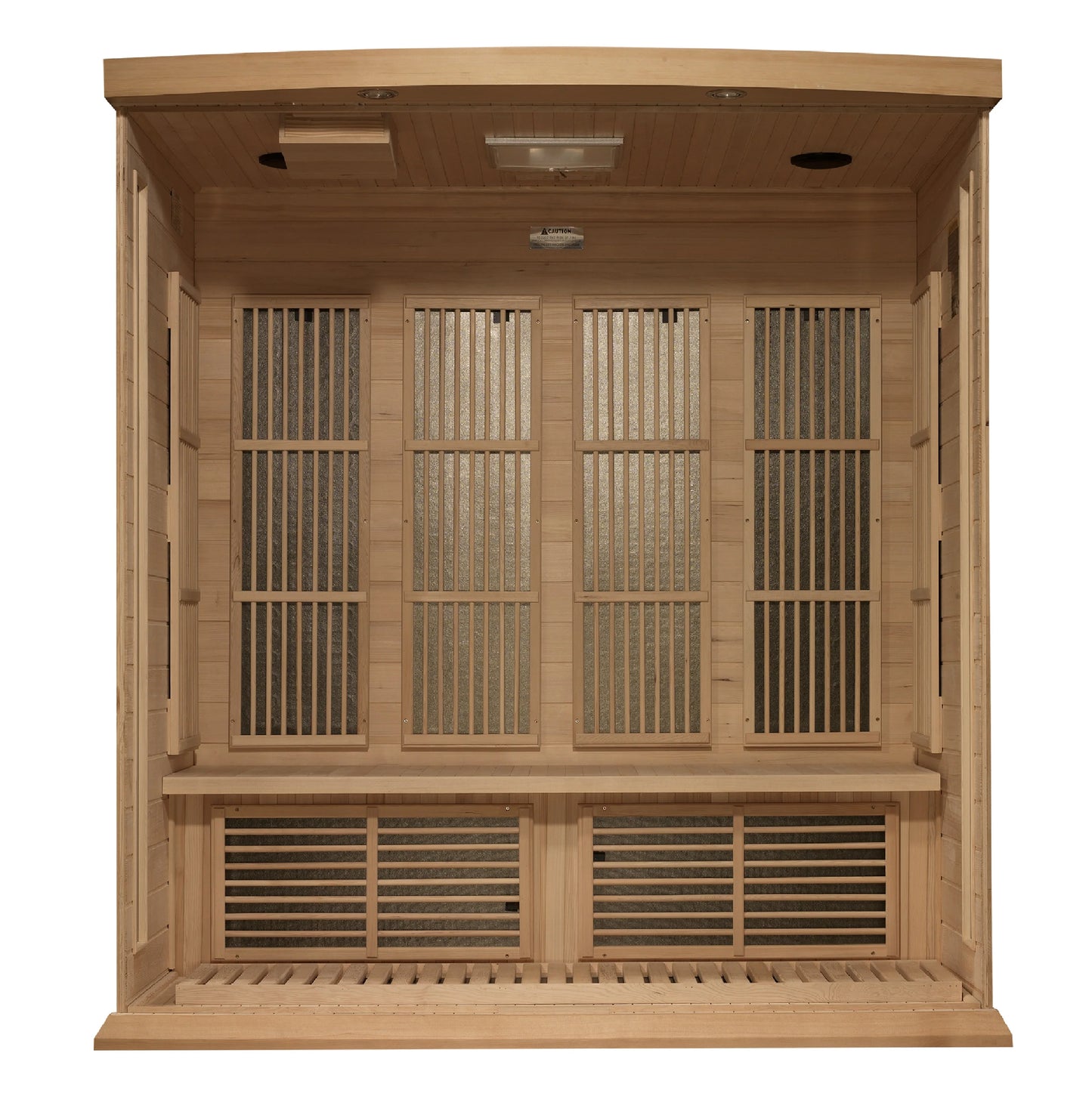 GoldenDesigns MX-K406-01-ZF Hemlock Maxxus 4 Person Near Zero EMF FAR Infrared Sauna (New)