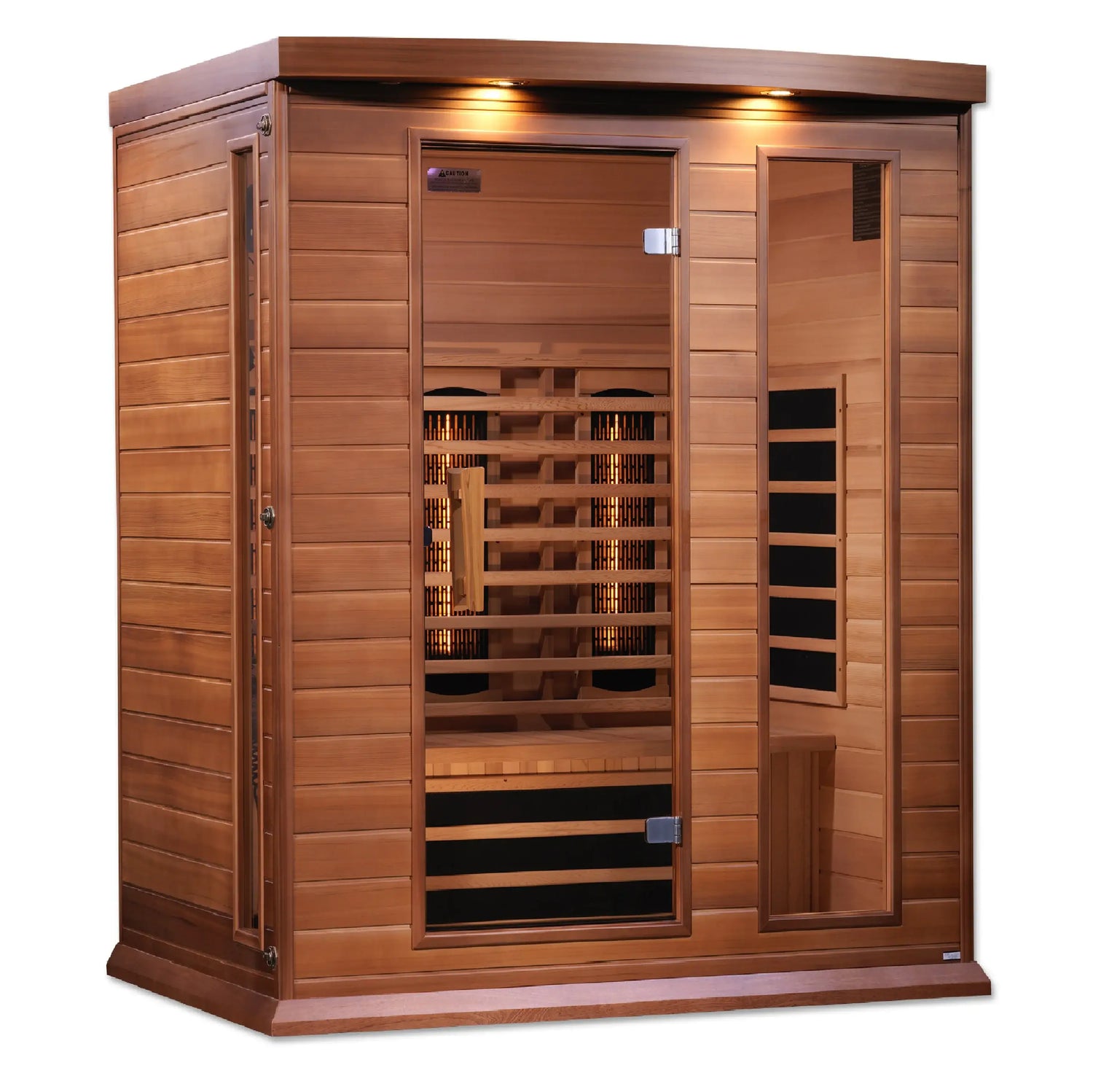 GoldenDesigns MX-M306-01-FS CED Canadian Red Cedar Maxxus 3 Person Full Spectrum Infrared Sauna (New) Image