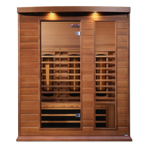GoldenDesigns MX-M306-01-FS CED Canadian Red Cedar Maxxus 3 Person Full Spectrum Infrared Sauna (New)